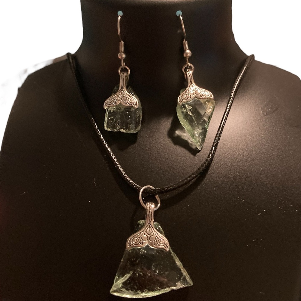 New Obx beach glass jewelry set